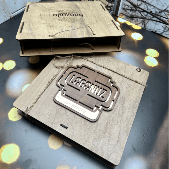 ahşap kutu ahşap çanta Kurumsal Hediyelik Pestil Paketi - Görsel 5