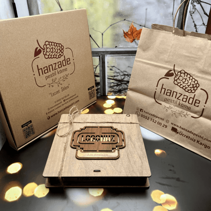 paket karton çanta Kurumsal Hediyelik Pestil Paketi - Görsel 9