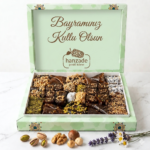 Bayram Tebrikli Hediyelik Yeşil Pestil Paketi 1 Kg
